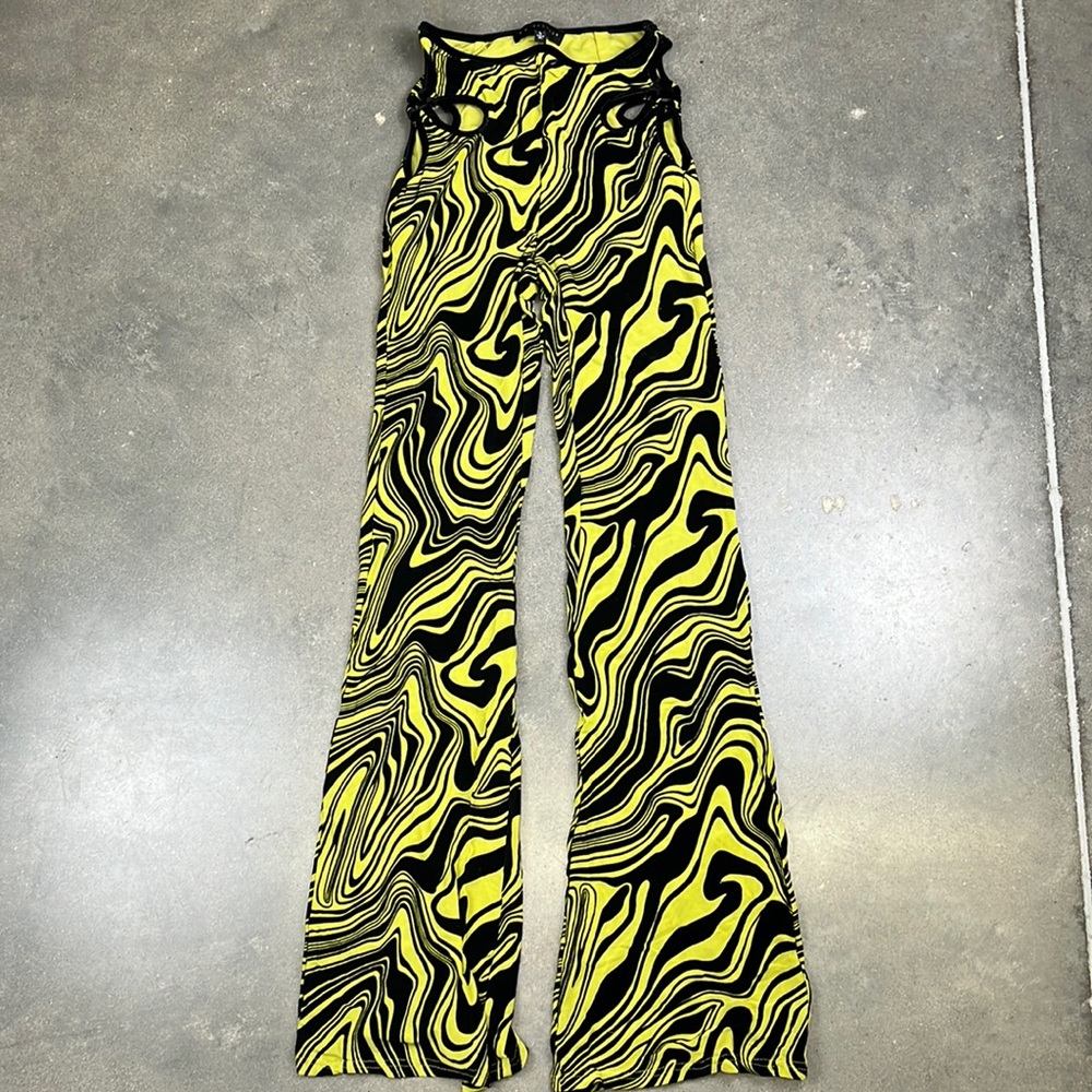 Green Marble Bell Bottoms